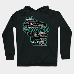 Madison Wisconsin cute Osseo, Green Bay, Kenosha, Racine, Appleton, Waukesha, Eau Claire, Oshkosh, Janesville Hoodie